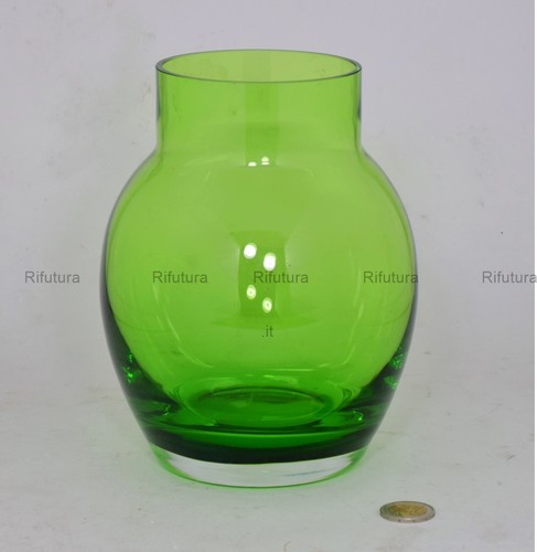 Vaso portafiori vetro verde - portafiori,