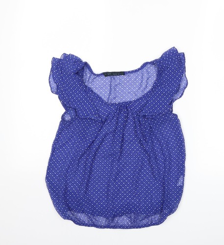 Blusa donna zara blu - blusa, pois