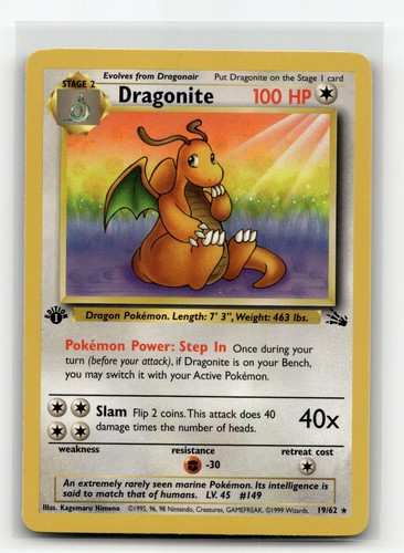 Carte pokémon dragonite - carte,