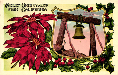 Cartolina poinsettias bell - cartolina, &