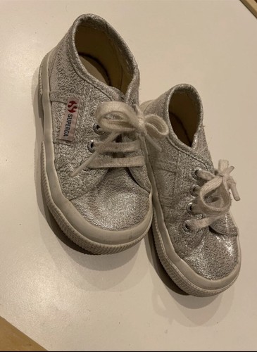 Superga bimba argento usato - superga,