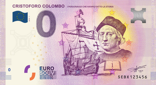 Zero euro souvenir - zero,