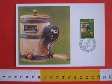 ZA1 LIECHTENSTEIN MAXIMUM CARD 1980 UTENSILI ALPEGGIO BUTTER CHURN BUZZO ZANGOLA
