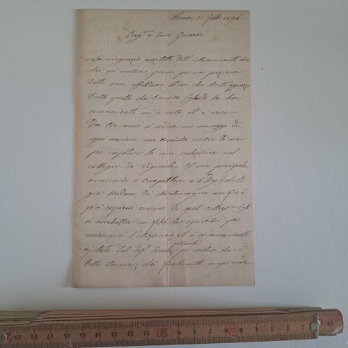 Lettera autografa giovanni - lettera,