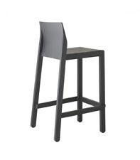 Sgabelli Kate H65 Scab per esterni impilabili colore antracite DIFETTATI