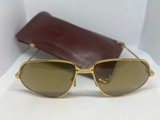 Occhiali da sole vintage Cartier Panthere Windsor 5715 placcati oro