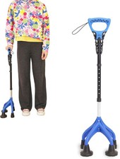 - Bastone per Anziani Quadripode Ergonomico (1,5 Kg), Regolabili per Utenti Con 