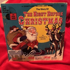 A DISNEYLAND STORYTELLER BOOK VINTAGE -THE STORY OF THE NIGHT BEFORE CHRISTMAS