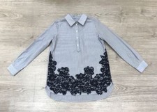 CAMICIA A RIGHE E PIZZO PER