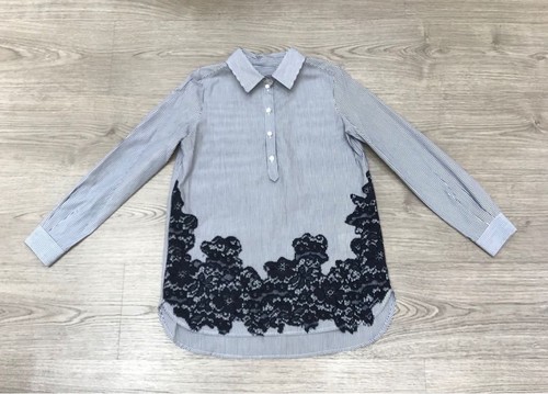 Camicia righe pizzo per - e,