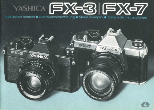 Yashica fx 7 manuale - yashica, fx-7