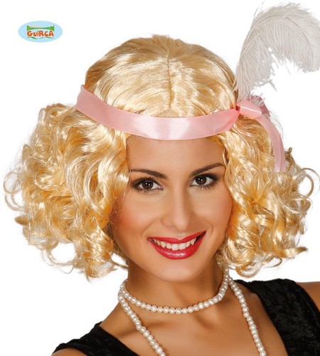 Parrucca bionda con fascia
