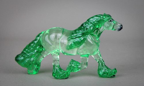 Ooak clearware green bumble - ooak,