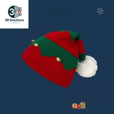 Knitted Wool Christmas Hat for