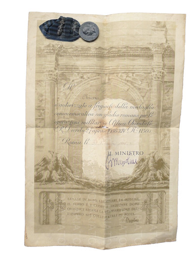 Diploma militare medaglia - diploma,