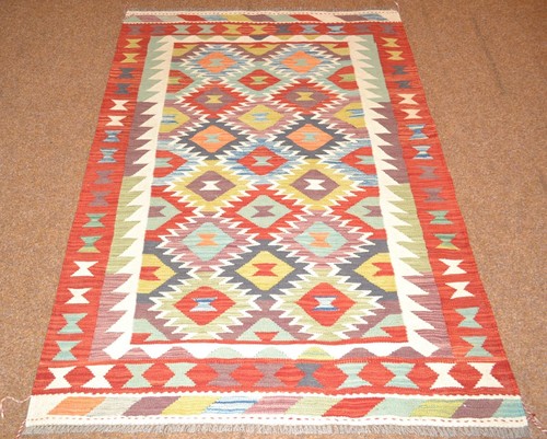 Tappeto orientale kelim afghan - tappeto,