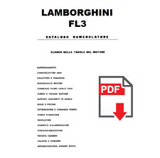 motore Lamborghini FL3 (trattore 5 CTL) Manuale ricambi Catalogo parti esplosi 