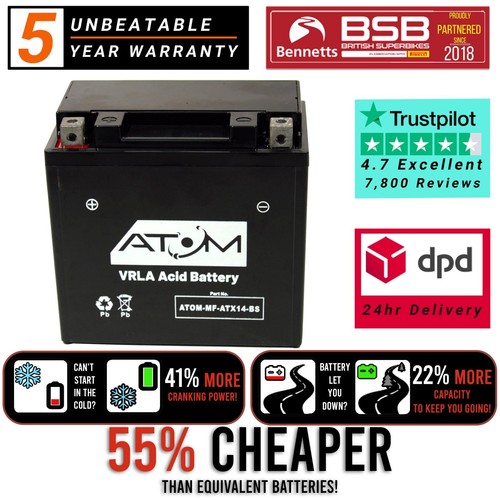 Batteria moto ytx14 - batteria, ytx14-bs