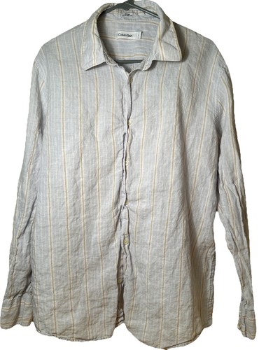 Camicia uomo calvin klein 100 - klein, 100%