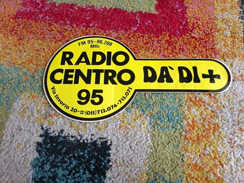 Vecchio adesivo radio centro - adesivo,