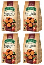 4 BRUSCHETTE MARETTI Pomodoro Olive e Origano Gusto Forno Bocconcini di Pane Cotto 70g