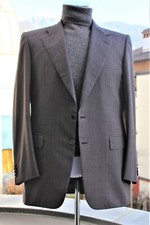  GIACCA BRIONI BY MINARELLI BOLOGNA DISEGNO GESSATO LEGGERO COLORE GRIGIO CANNA 
