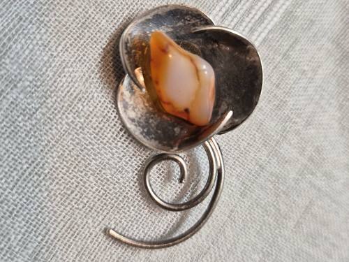 Spilla modernista argento - m,