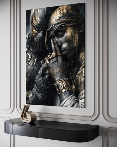 Quadro astratto tela - su, tupac
