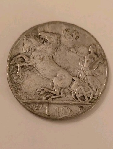 Moneta lire del 1927 - moneta, 10