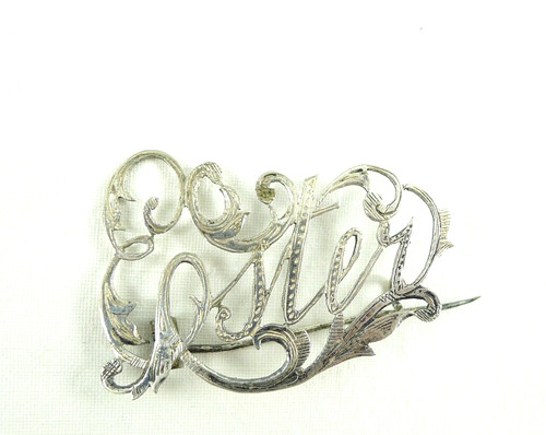 Antica spilla argento - in,