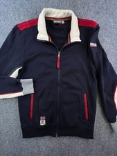 Giacca Napapijri Geography Made in Turchia full zip blu navy con tasche, logo medio