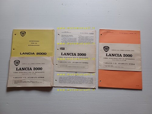 Lancia 2000 manuale officina - , 3