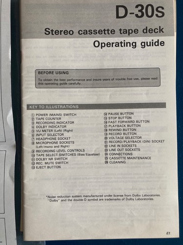 Manuel operating instruction - manuel,