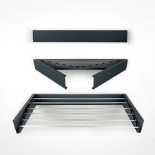 Stendino da muro e balcone richiudibile, stendibiancheria da interno e esterno