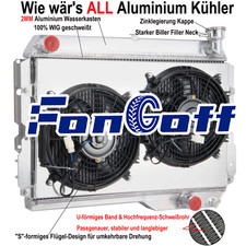 4 file ventola radiatore Shroud per Toyota Landcruiser FJ60 2F 4.2L L6 198090 89 MT