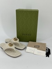 Nuovi sandali Gucci di lusso originali Marmont 776948-tg-37,5/UK-4,5/US-7,5
