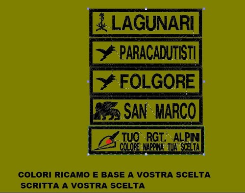 Toppa patch nome esercito - toppa,