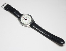 Orologio Uomo WENGER Svizzero #0441.00 Quadrante Bianco Pelle Nera WR 100M Award Watch