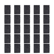  25 Pezzi Nero Carbon Transfer