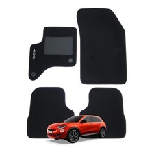 Set Tappeti in Moquette Adatti per FIAT 600 (Ibrida) dal 2023 - con 2 Attacchi