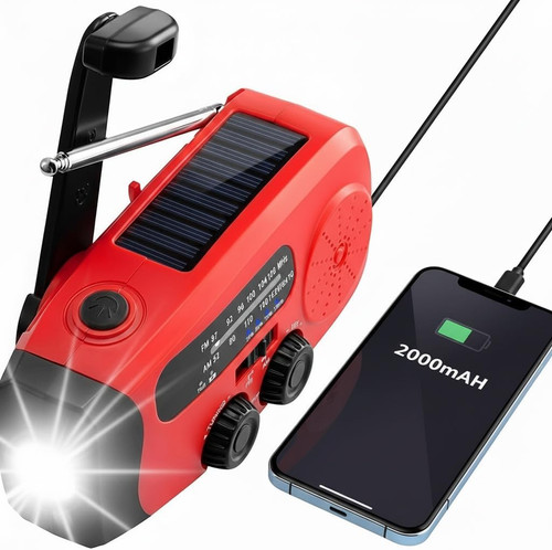 Radio solare carica manuale - a,