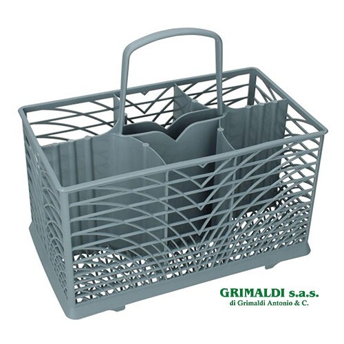 Cestello porta posate grigio - cestello,