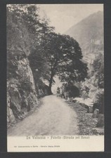 736  CARTOLINA IN VALSESIA FOBELLO STRADA PEL BOCO++++++++
