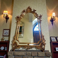 Antico specchio da camino o da