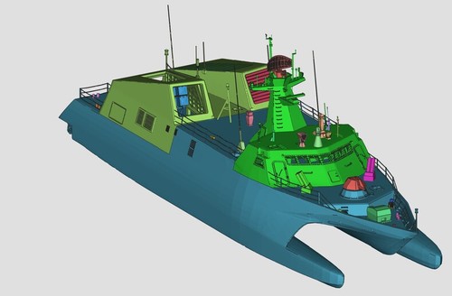 Catamarano classe houbei - catamarano,