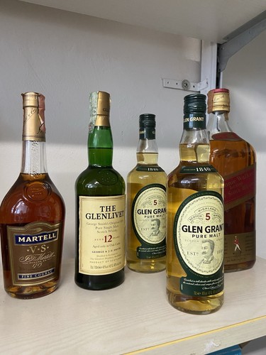 Bottiglie whisky cognac totale - whisky,