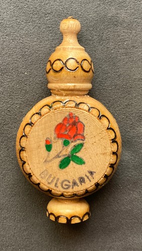 Bottiglia legno con - con, ampolla