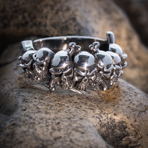 Anello teschio oceania legends - oceania,