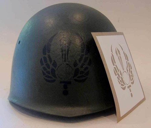 Italian helmet stencil m33 - italian,