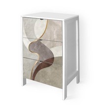 Cassettiera comodino Bianco